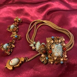 Vintage Gold Palm Beach Estate Jewelry Set